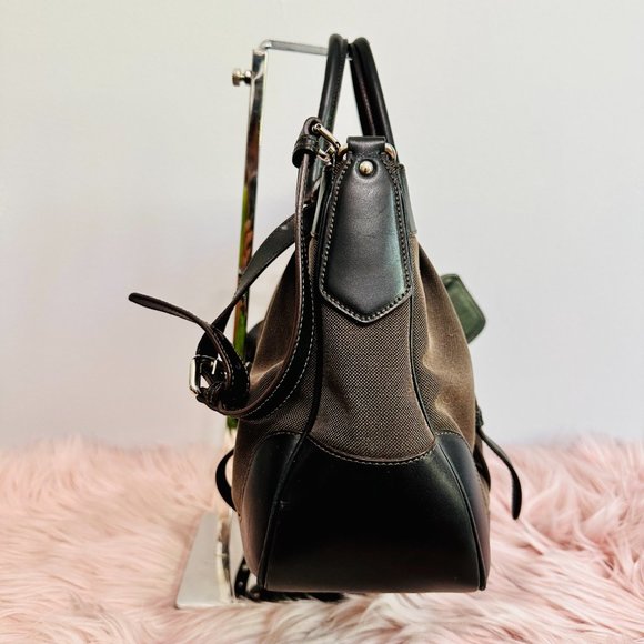 AUTHENTIC PRADA CANAPA CROSSBODY SATCHEL BAG MADE IN ITALY WITH DUST BAG COA - Picture 9 of 15